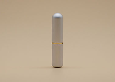 Matériel en aluminium fait sur commande d'aspect des tubes 4.5g de baume à lèvres d'argent mince de Matt