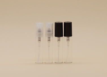 Les mini bouteilles de parfum rechargeables en verre claires affinent la pompe de pulvérisateur de brume avec le chapeau de pp