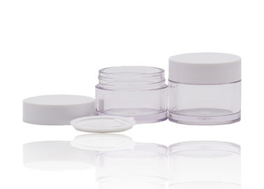 La crème en plastique de PETG cogne l'emballage cosmétique avec le chapeau blanc de pp pour des produits de beauté