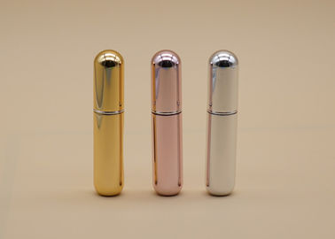 Argent lumineux de rose d'or de couleur de parfum de soin personnel en métal en verre rechargeable de bouteille