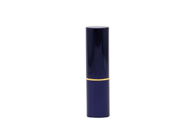 Tubes vides bleus brillants en aluminium du baume à lèvres 3.5g d'aimant avec la forme ronde