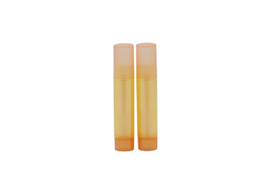 tubes minces oranges de baume à lèvres de mini conteneurs uniques vides en plastique du baume à lèvres 3.5g