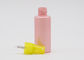 Jet en plastique plat de l'ANIMAL FAMILIER 50ml de rose d'épaule le petit met rechargeable en bouteille avec la pompe jaune