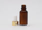 Utilisation matérielle en verre ambre de bouteilles de compte-gouttes d'huile essentielle pour l'huile de soins de la peau