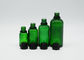 50ml vert cosmétique bouteilles en verre de 1 compte-gouttes d'once