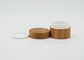 Le rond crème d'emballage de pot forment les pots cosmétiques crèmes en bambou pp intérieurs pour le conteneur en bambou