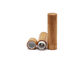 Tubes en bambou de étiquetage recyclables de lustre de la lèvre 5g de bruit de presse
