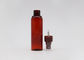 bouteille cosmétique de jet de brume fine rouge foncé claire en plastique vide du cylindre 50ml