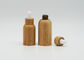 bouteille en bambou de compte-gouttes de 30ml Cylinderical pour le soin personnel