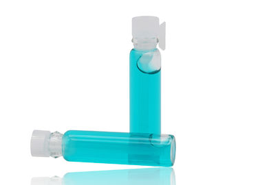 Épaississez le petit appareil de contrôle en verre de parfum de fioles avec l'insertion en plastique dans la taille 2ml 5ml