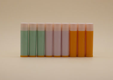 Caisse cosmétique de rouge à lèvres de couleur de tubes roses verts oranges de baume à lèvres pour le soin personnel