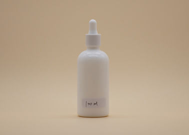 Bouteilles de compte-gouttes d'huile essentielle de soin personnel, bouteilles en verre blanches du compte-gouttes 100ml