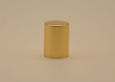 Logo adapté aux besoins du client par 16.3mm cosmétique de capsule d'or brillant pour la pompe de parfum
