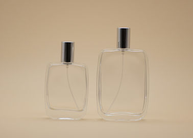 La bouteille de parfum en verre en aluminium du chapeau 50ml 100ml a adapté la couleur aux besoins du client pour l'emballage cosmétique