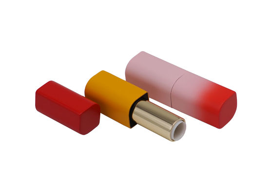 Le pétale forment les tubes en aluminium magnétiques roses du baume à lèvres 3.5g