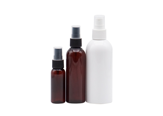 bouteille cosmétique blanche de 30ml 100ml empaquetant la bouteille de 120ml Amber Plastic Fine Mist Spray