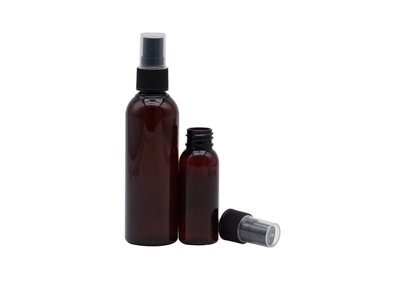 Cou de empaquetage noir en plastique cosmétique de la bouteille 20mm de la bouteille 60ml de jet de brume