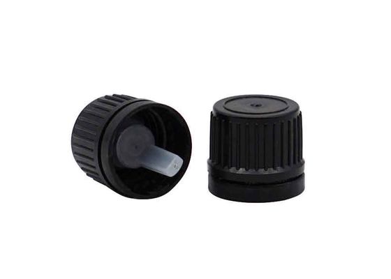 qualité  18mm 20mm Black Plastic Tamper Evident Screw Cap For Bottles usine