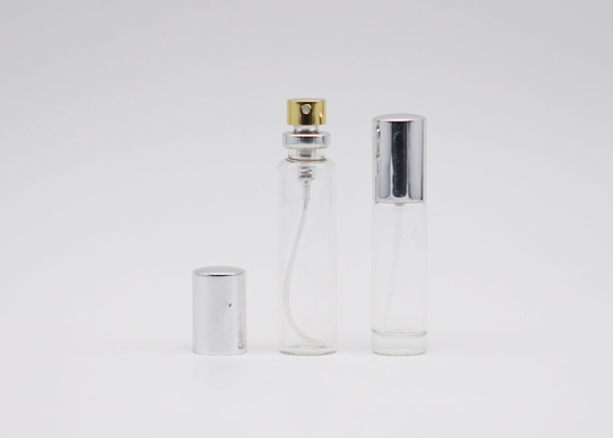 Bouteille en verre de jet du parfum 3ml d'appareil de contrôle cosmétique de cylindre avec le pulvérisateur en aluminium