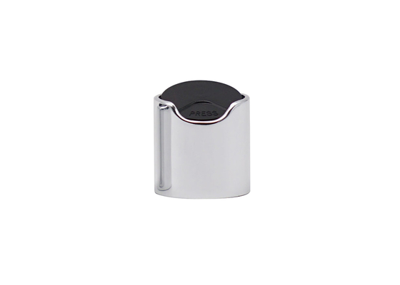 24 / Bouteille en plastique en aluminium en métal de vis de chapeau supérieur argenté du disque 410 pour la crème de lotion de shampooing