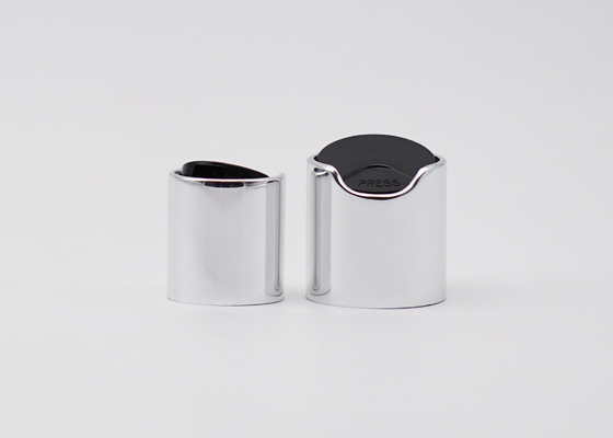 24 / Bouteille en plastique en aluminium en métal de vis de chapeau supérieur argenté du disque 410 pour la crème de lotion de shampooing