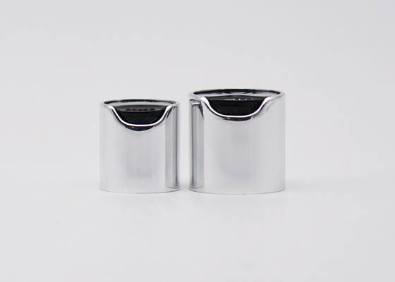 24 / Bouteille en plastique en aluminium en métal de vis de chapeau supérieur argenté du disque 410 pour la crème de lotion de shampooing