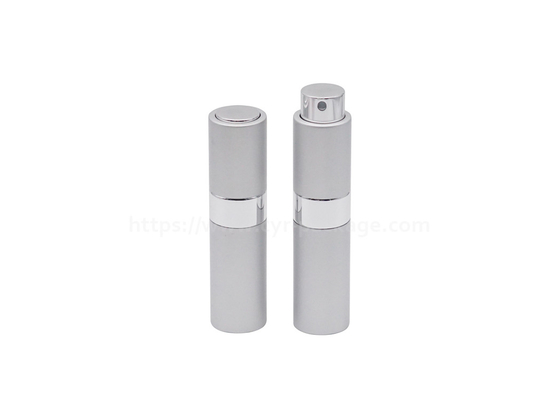 Torsion vide vers le haut de la bouteille d'appareil de contrôle de parfum 8ml 10ml autour du jet rechargeable en verre en aluminium de brume