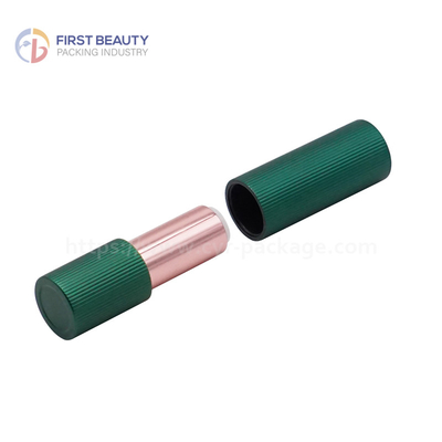 Tubes de rouge à lèvres en aluminium vert mat 3.8g
