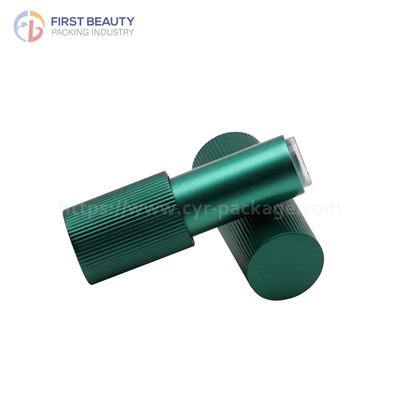 Type aimanté tube de rouge à lèvres vide aluminium vert mat 3,8g