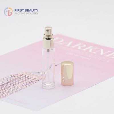 Bouteille de test de parfums en verre réutilisable avec pulvérisateur à vis