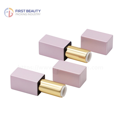 Cosmétique vide rond tube de rouge à lèvres en aluminium avec surface imprimée en couleur personnalisée