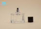 Bouteille cosmétique de jet de chapeau noir, mur lourd hexagonal de bouteille de parfum 50ml