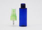 Bouteilles en plastique de jet d'ANIMAL FAMILIER rechargeable bleu de 30 ml avec la pompe vert clair de brume