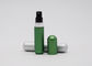 Le jet de parfum en verre rechargeable de la taille 5ml de doigt met l'appareil de contrôle en bouteille vert mat de parfum