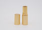 Les tubes magnétiques en aluminium de baume à lèvres d'or vident la forme ronde de conteneurs de baume à lèvres