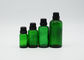 50ml vert cosmétique bouteilles en verre de 1 compte-gouttes d'once