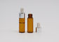 bouteille de compte-gouttes d'huile essentielle de 2ml Mini Amber Glass Tincture