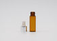 bouteille de compte-gouttes d'huile essentielle de 2ml Mini Amber Glass Tincture