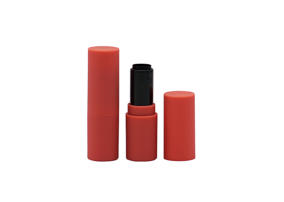 Tube en plastique cylindrique colorimétrique de rouge à lèvres, conteneur liquide vide de rouge à lèvres