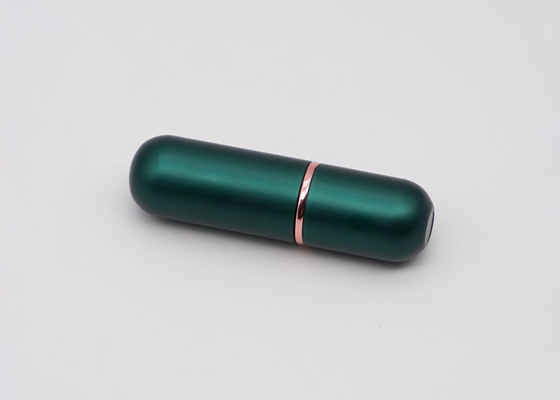 Tubes vides magnétiques vert-foncé de baume à lèvres de forme ovale