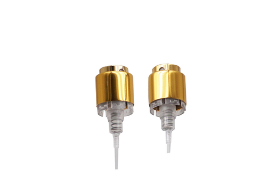 Pompe en aluminium de jet de parfum d'aseptisant d'or de Fea15 Crimpless