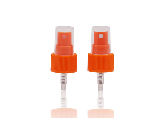 18/410 plastique fin de pompe de pulvérisateur de brume de couleur orange a adapté aux besoins du client