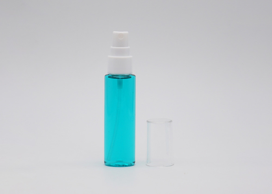 Bouteille en plastique 50ml 60ml de jet plat d'épaule blanche et transparente