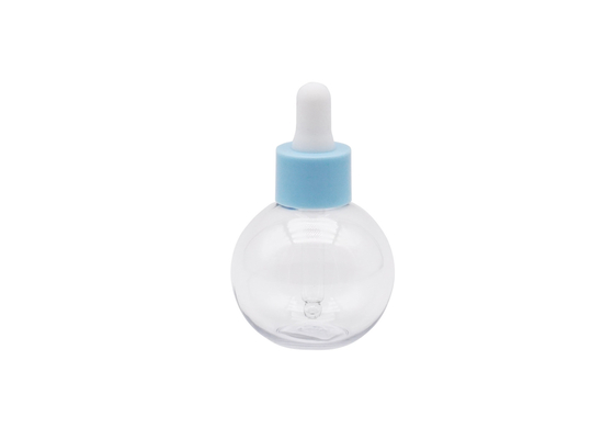 Bouteille en plastique en plastique formée par boule en plastique d'huile essentielle de cylindre de la bouteille 60ml du compte-gouttes 50ml