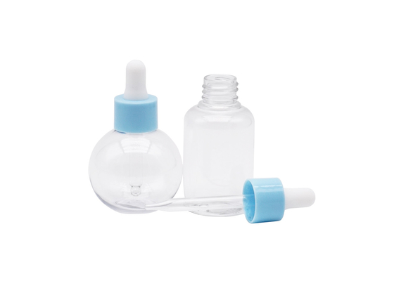 Bouteille en plastique en plastique formée par boule en plastique d'huile essentielle de cylindre de la bouteille 60ml du compte-gouttes 50ml