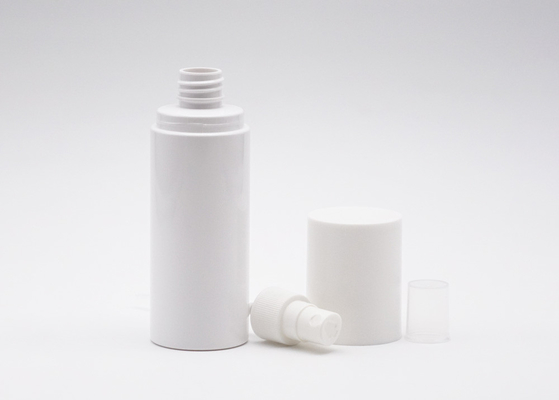 bouteille en plastique blanche Logo Custom de jet de brume de cylindre de 60ml 100ml de bouteille fine de jet