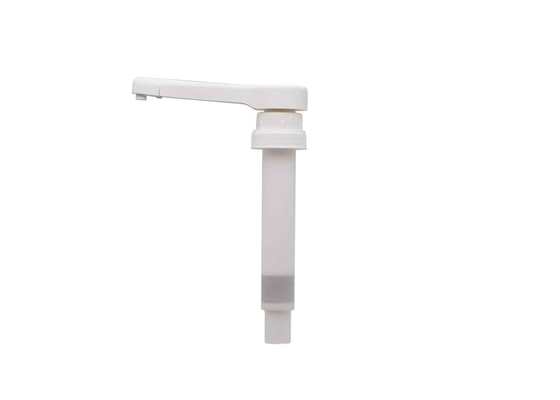 31/410 pompe en plastique blanche de distributeur de bec de pompe de sirop de café de catégorie comestible longue