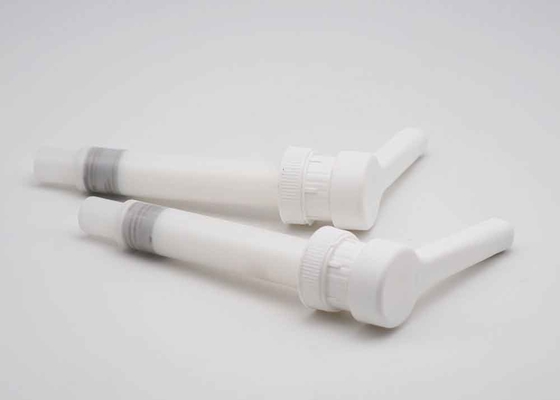 31/410 pompe en plastique blanche de distributeur de bec de pompe de sirop de café de catégorie comestible longue