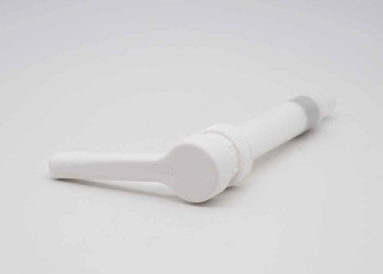 31/410 pompe en plastique blanche de distributeur de bec de pompe de sirop de café de catégorie comestible longue