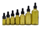 paquet cosmétique de bouteille d'huile essentielle de bouteille en verre vert clair de compte-gouttes d'espace libre de 10ml 30ml 50ml